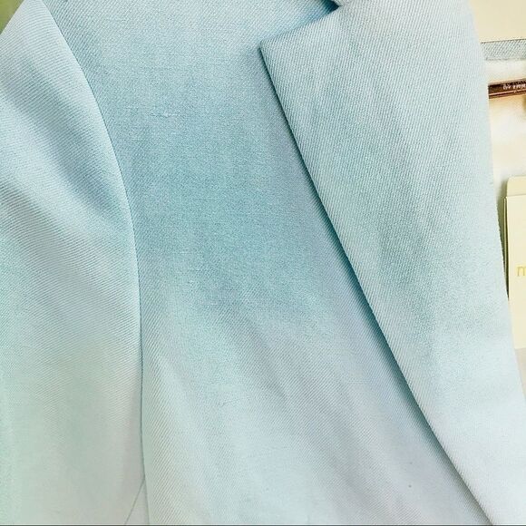 NWT Anthro Maje Light Blue Suit Jacket Blazer - Picture 6 of 9